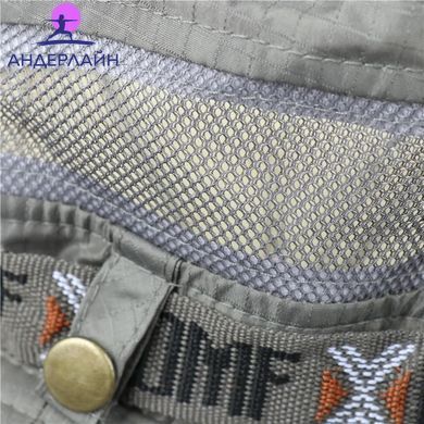 Мужская водонепроницаемая панама с UV-защитой и кнопками для фиксации полей, army green, 55&ndash;60 cm
