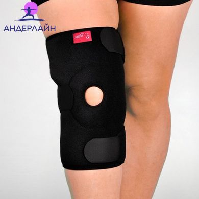 Бандаж на коліно, неопреновий, із силіконовим кільцем ERSA-201