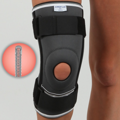 Бандаж на коліно з 4-ма спіральними ребрами та ременями REF-103, S, Універсальні