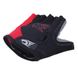 Велосипедные перчатки Robesbon гелевые беспалые велоперчатки Black-Red, Чорний, M