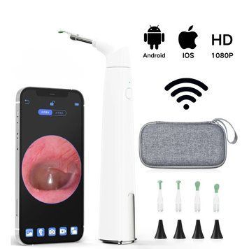 Умный Wi-Fi-отоскоп 1080P (3,9 мм) с 6 светодиодами и чехлом Luxmart