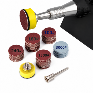 Набор шлифовальных кругов ITLY 25 мм на липучке для Dremel (100 шт.)