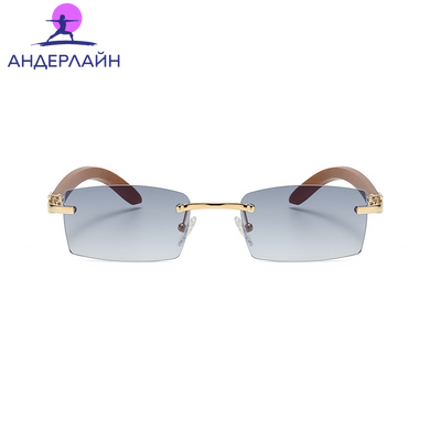 Стильные очки Julyrays с деревянными дужками и защитой UV400 от солнца, Grey, 145&times;140 mm