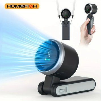 Портативний вентилятор з акумулятором і USB-заряджанням з поворотом на 180&deg;