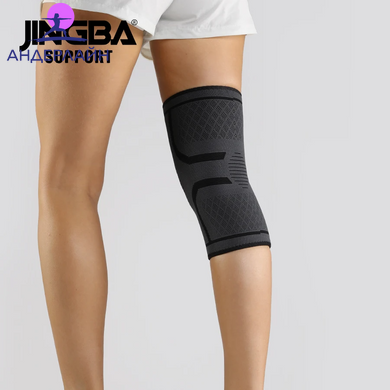 Эластичный компрессионный бандаж на колено Jingba Support, Grey, L (40см-50см)