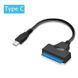 Кабель адаптер USB 2.0 3.0 Type-C для 2,5 HDD SSD SATA III 6Gbps Ashiboogoole