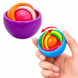 3D антистресс-игрушка Fidget Gyro с разноцветными вращающимися сферами для бесконечного вращения XDR, purple, 3.8&times;5 cm