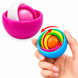 3D антистресс-игрушка Fidget Gyro с разноцветными вращающимися сферами для бесконечного вращения XDR, Pink, 3.8&times;5 cm