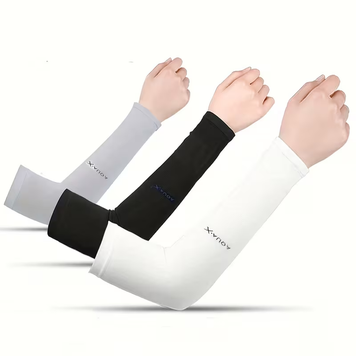Набір сонцезахисних нарукавників Aqua X для UV-захисту та охолодження, Grey, 33&times;8 cm