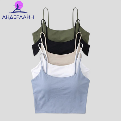 Бесшовный топ-бра с мягкими чашками из эластичного материала, Black, one size (40&ndash;62,5 kg)
