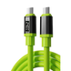 Кабель USB Type-C для быстрой зарядки 240 Вт с цифровым дисплеем и передачей данных, Green, USB-C &mdash; USB-C | 2 м