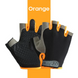 Велосипедные перчатки без пальцев с гелевыми вставками, Orange, S