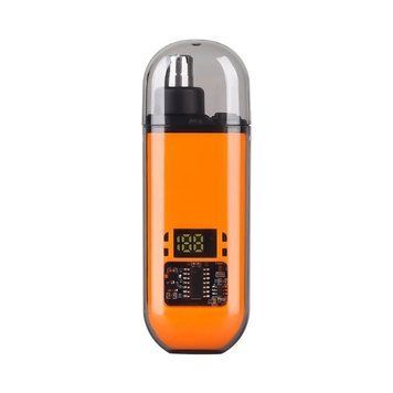 Электрический триммер для носа и ушей с LED-дисплеем, USB-зарядкой и влагозащитой IPX7, Orange