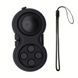 Брелок-антистрес Fidget Pad у вигляді ігрового контролера з джойстиком та 8 рухомими елементами, Black, 7.5&times;3.5 cm