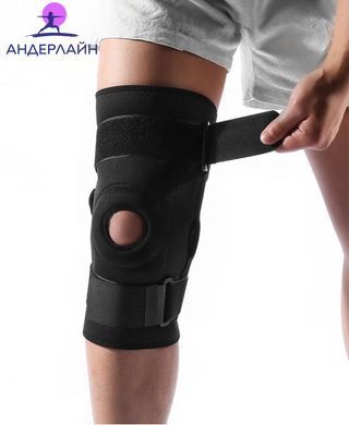 Бандаж для колена с шарнирами Kyncilor Black, Черный, L
