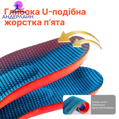 Спортивные обрезные ортопедические стельки с амортизацией NAFOING