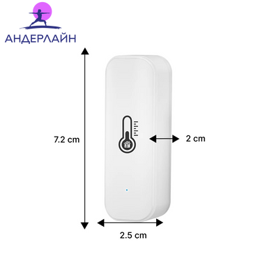 Умный Bluetooth-датчик температуры и влажности Tuya Mini 2023 ONENUO