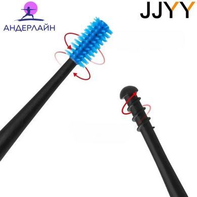 Силиконовая двусторонняя ушная щетка JJYY со спиральной насадкой 360&deg;