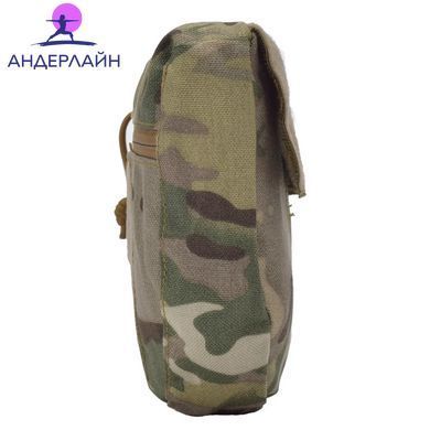 Тактический подсумок MOLLE для сброса снаряжения и хранения EDC-аксессуаров с креплением на липучках, Бежевый камуфляж, 24&times;10 cm