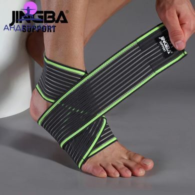 Спортивний бандаж для підтримки щиколотки з подвійною фіксацією JINGBA