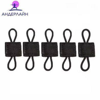 Еластичне кріплення MOLLE для антени, кабелів та спорядження, Black, 5 pcs