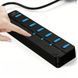 7-портовый USB 3.0 концентратор с LED индикатором и независимыми переключателями