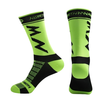 Спортивные носки до середины икры с компрессионной поддержкой, Green, 39&ndash;45
